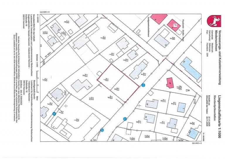  Wedemark Wohngrundst�ck Das Letzte von 2 Baugrundst�ck in Abbensen! Bautr�gerfrei